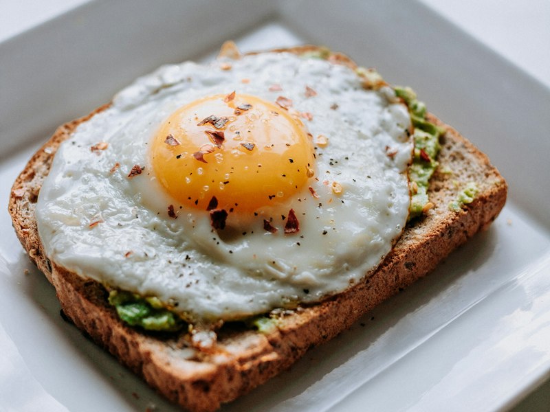 Illustrative photo of an egg white breakfast sandwich