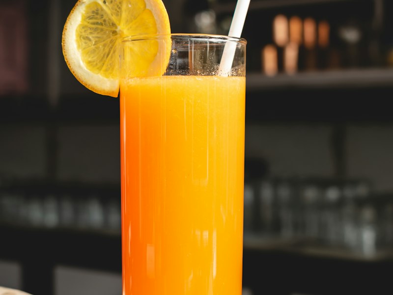 Illustrative photo of a glass of orange juice